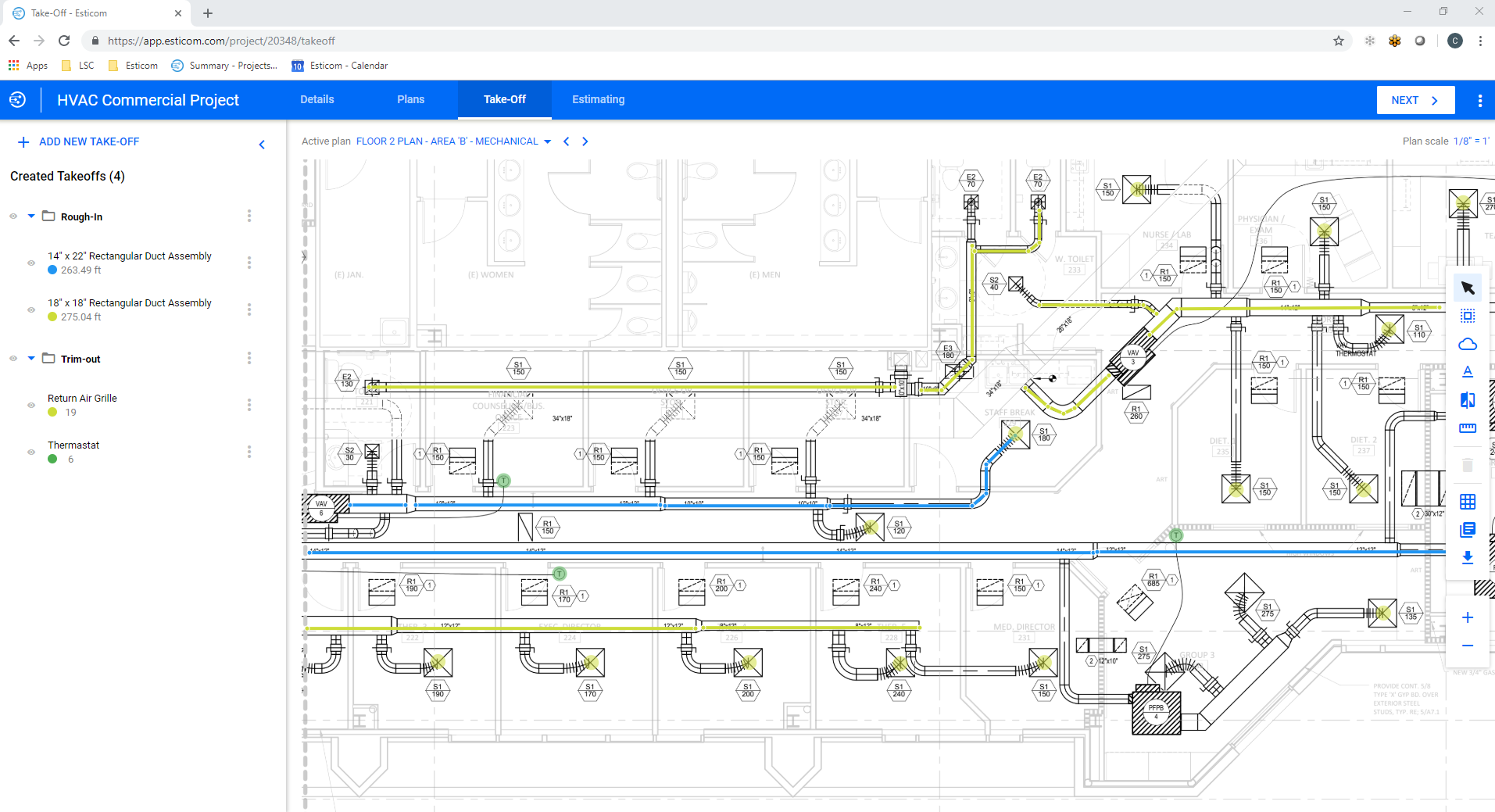 Construction Takeoff HVAC Estimating Software